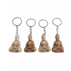Buddha krém színű kulcstartó