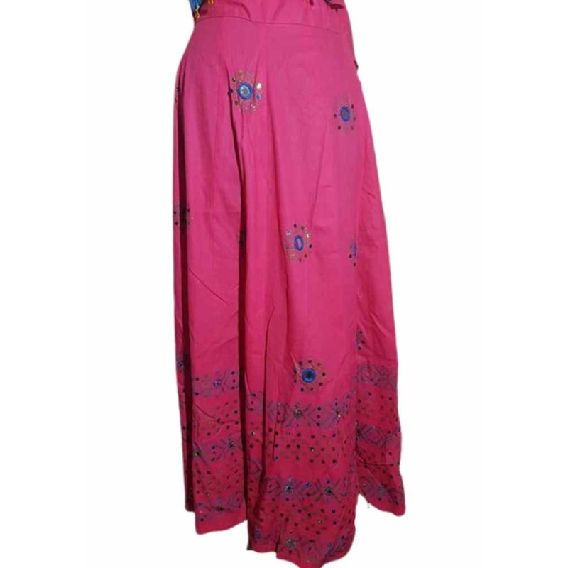 Pink tükrös indiai szoknya szett Pink tükrös indiai szoknya szett