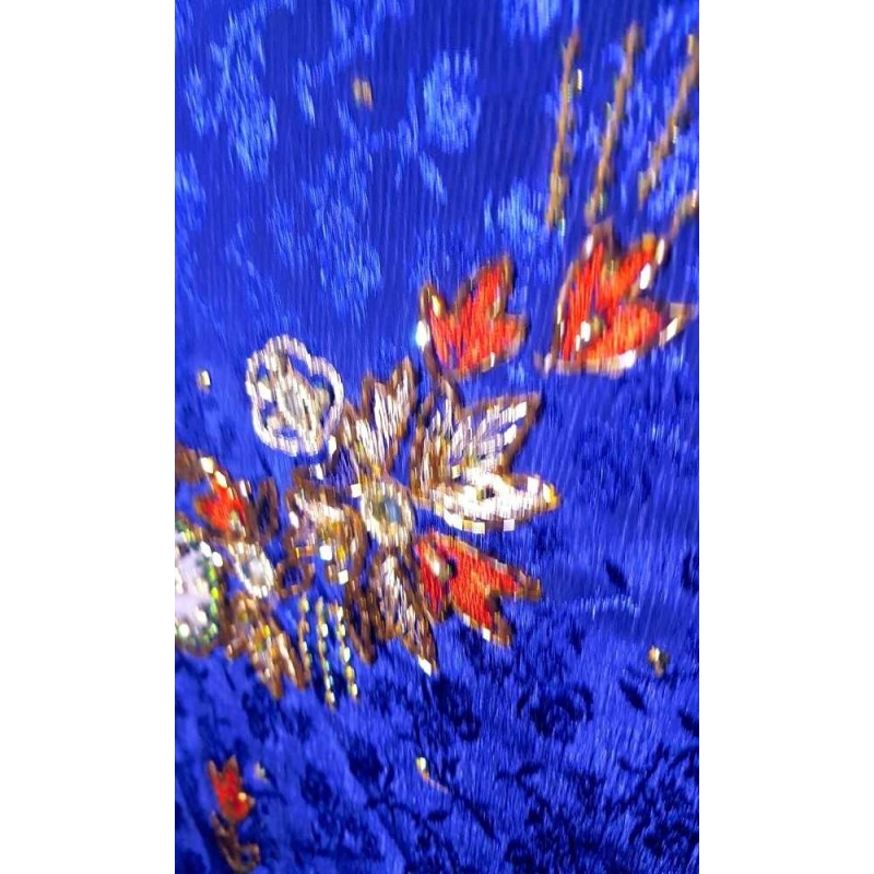 Kék indiai 2 részes gyöngyös szett