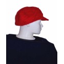Téli női sapka(barett)-piros
