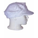 Téli női sapka(barett)-Fehér