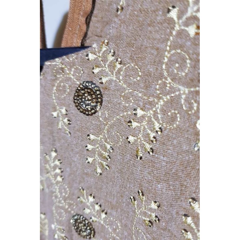 Indiai kislány felső – barna, flitteres