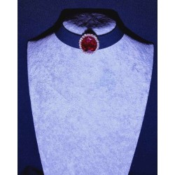 Nagy köves nyakpánt - piros
