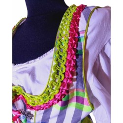 Bergfeuer zöld-fehér 3 részes népviseleti szett