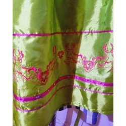 Bergfeuer zöld-fehér 3 részes népviseleti szett