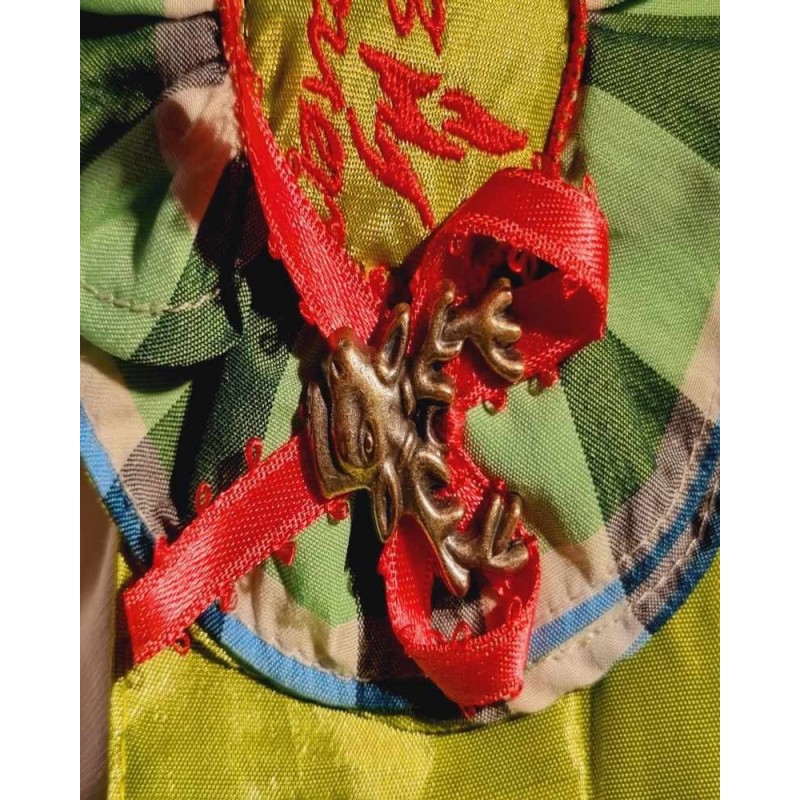 Zöld-fehér 3 részes népviseleti ruha