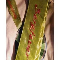 Bergfeuer zöld-fehér 3 részes népviseleti szett