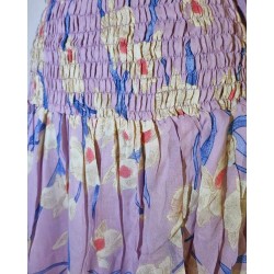 Lila virágos indiai ruha