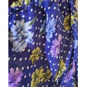 Kék virág mintás indiai ruha