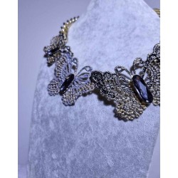 Nagy pillangós dekoratív nyaklánc