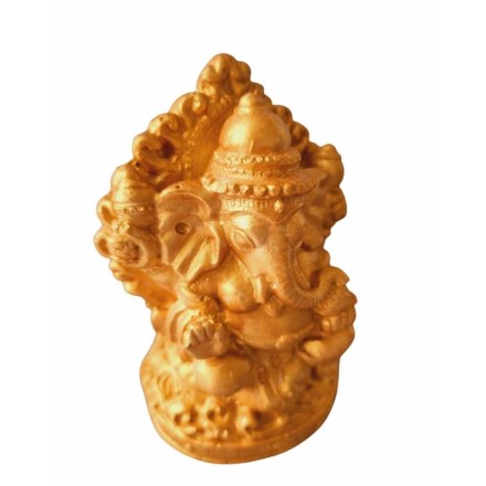 Ganesha szobor- arany színű