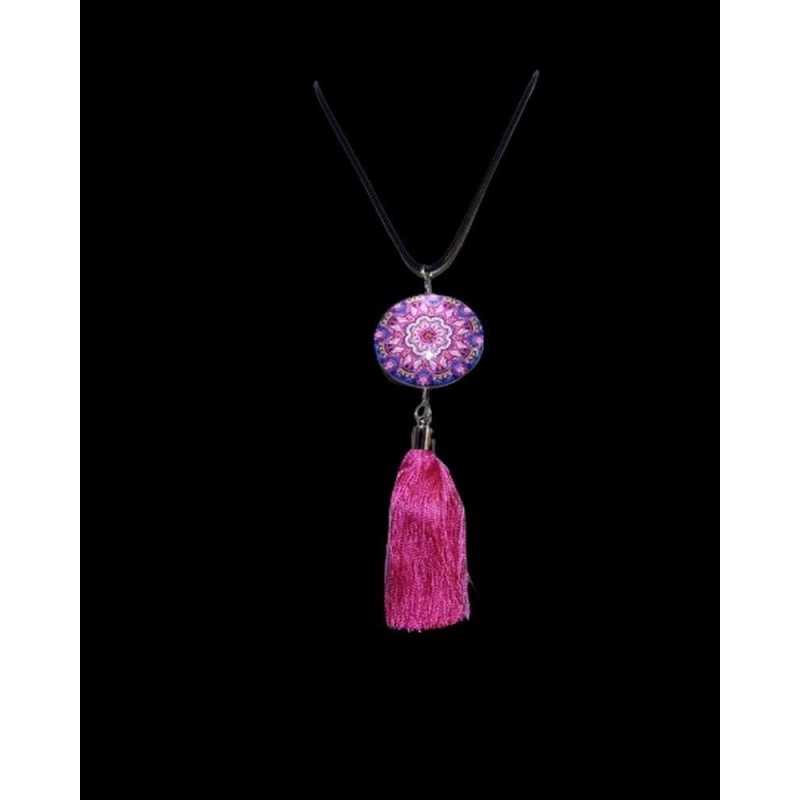 Mandala cabochon nyaklánc