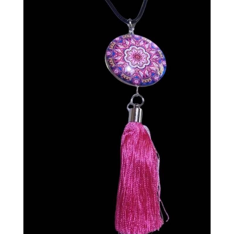 Mandala cabochon nyaklánc