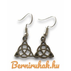 Triquetra csomó Fülbevaló