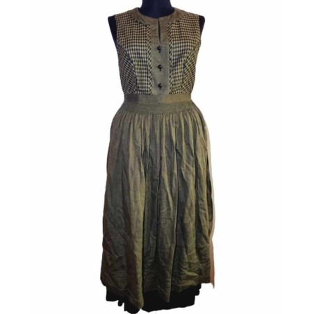 Fekete-zöld népviseleti ruha