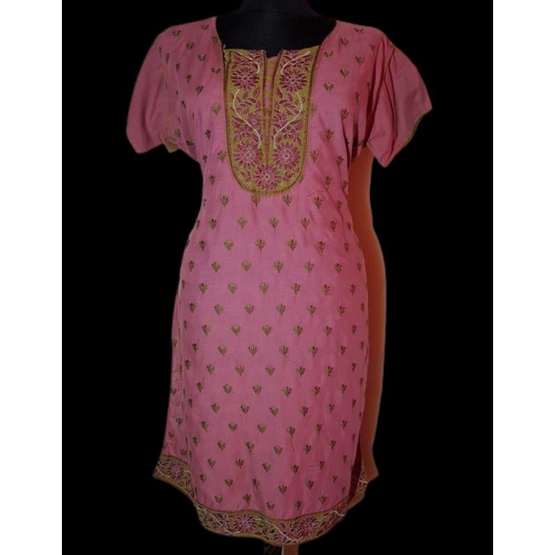 Hímzett indiai pamut felső