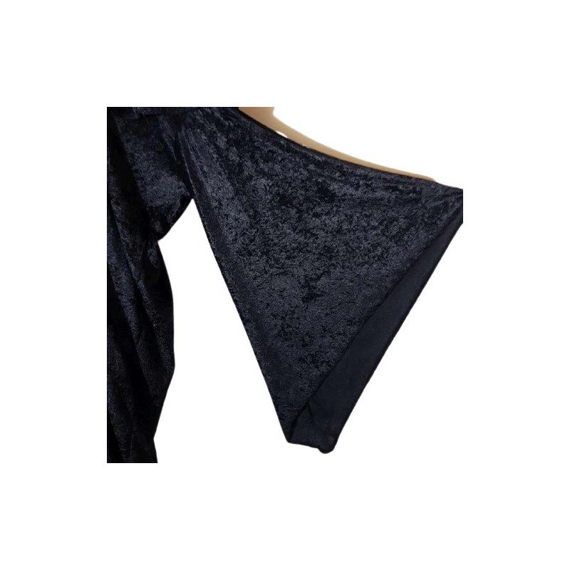 Indiai bársonyruha denevérujjakkal