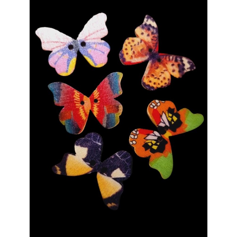 Ruhadíszek - pillangó gomb csomag