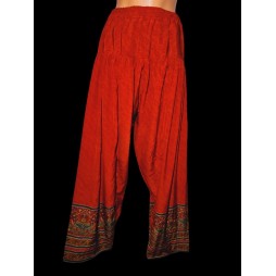 Piros mintás indiai nadrág