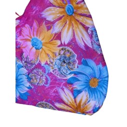 Indiai anyagból készített táska