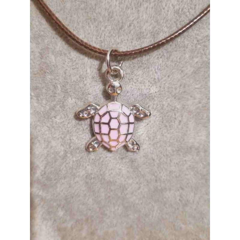 Teknősbékás nyaklánc - Rózsaszín