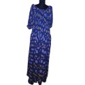 Kék Virág mintás indiai maxi ruha -Mentsd meg!