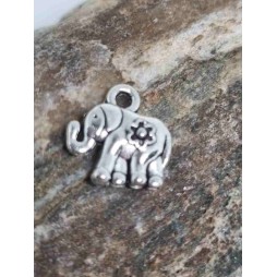 Tibeti ezüst medál - figyegő - Elefánt