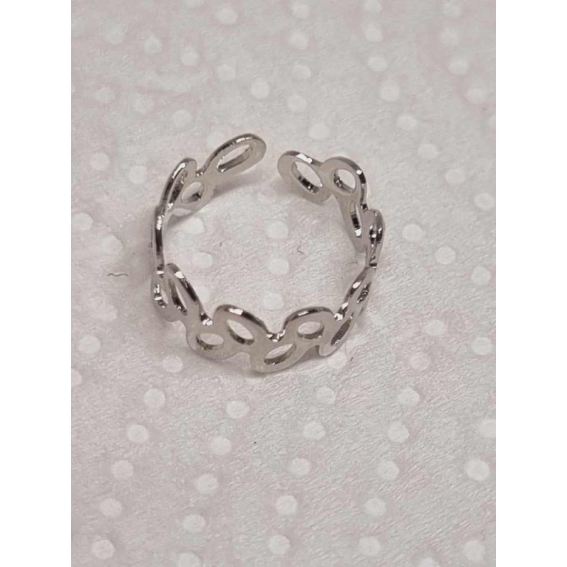 Ezüst színű fülgyűrű