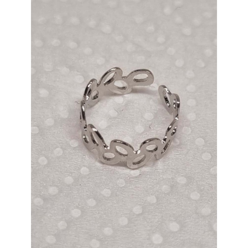 Ezüst színű fülgyűrű