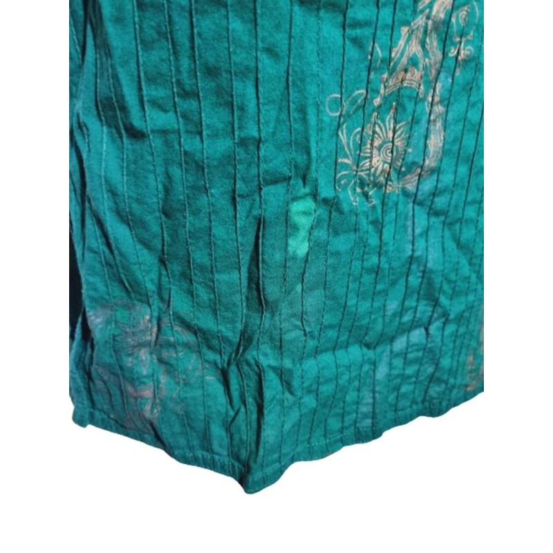 Zöld nyomott mintás indiai felső Zöld nyomott mintás indiai felső