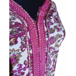 Hímzett pamut indiai felső