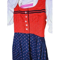 Népviseleti 2 részes gyerek lány pamut ruha és felső