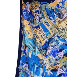 Nagyon részletes Festmény kendő - art of the scarf tie rack blue