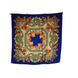Pierre Cardin selyem kendő – Elegáns, színes, 88x88 cm 🌸✨