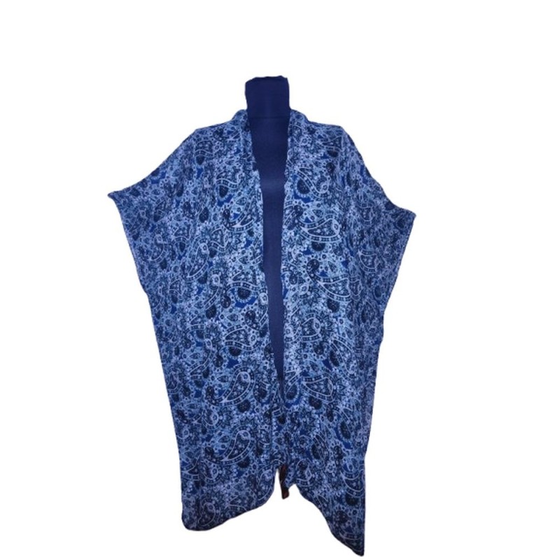 💙 Kék, mintás nyitott felső – könnyed és elegáns! 💙 Kék, mintás nyitott felső – könnyed és elegáns!