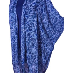 💙 Kék, mintás nyitott felső – könnyed és elegáns! 💙 Kék, mintás nyitott felső – könnyed és elegáns!