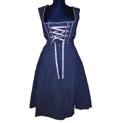 Dirndl ruha fekete-rózsaszín színben