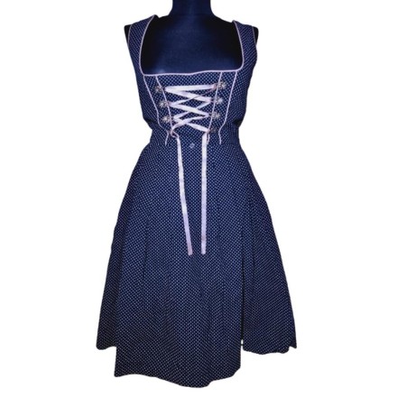 Dirndl ruha fekete-rózsaszín színben