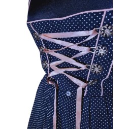 Dirndl ruha fekete-rózsaszín színben