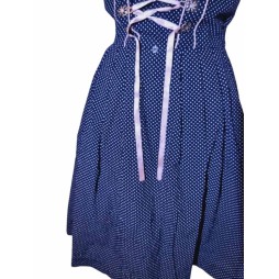 Dirndl ruha fekete-rózsaszín színben