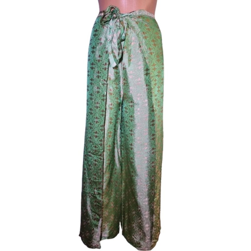 Szárong nadrág – elegancia és kényelem egyben -zöld-bronz Szárong nadrág – elegancia és kényelem egyben -zöld-bronz
