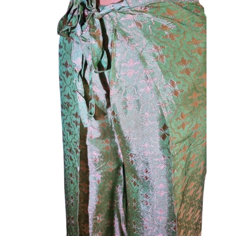 Szárong nadrág – elegancia és kényelem egyben -zöld-bronz Szárong nadrág – elegancia és kényelem egyben -zöld-bronz