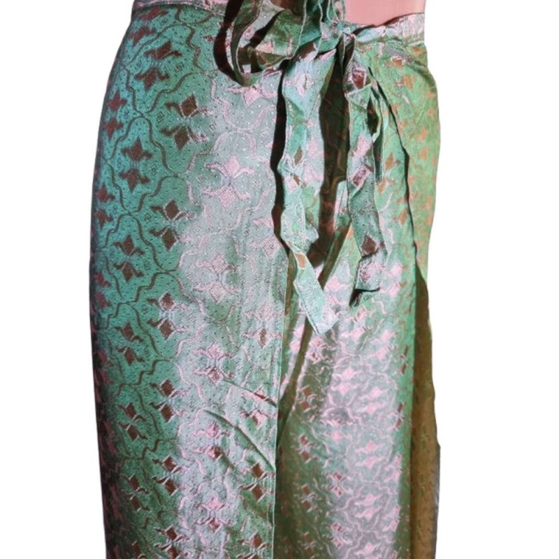 Szárong nadrág – elegancia és kényelem egyben -zöld-bronz Szárong nadrág – elegancia és kényelem egyben -zöld-bronz
