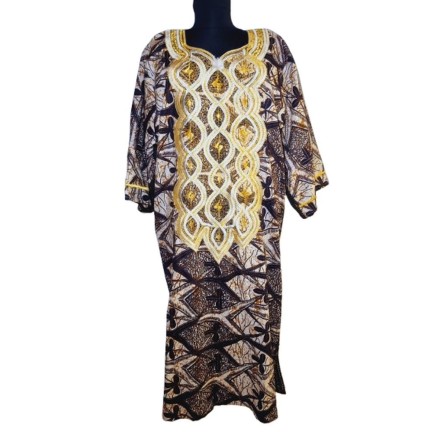 Afrikai hímzett pamut ruha