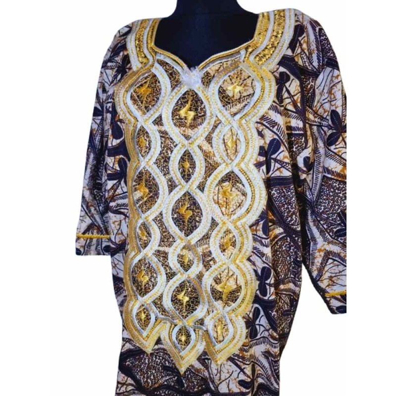 Afrikai hímzett pamut ruha Afrikai hímzett pamut ruha