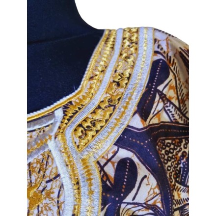 Afrikai hímzett pamut ruha