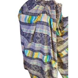 Indiai stílusú sokszínű pamut kendő – 92x238 cm Indiai stílusú sokszínű pamut kendő – 92x238 cm