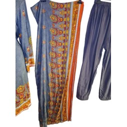 Áramló harmónia – Hímzett háromrészes pamutszett