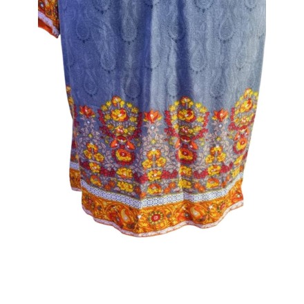 Háromrészes indiai hímzett pamutszett