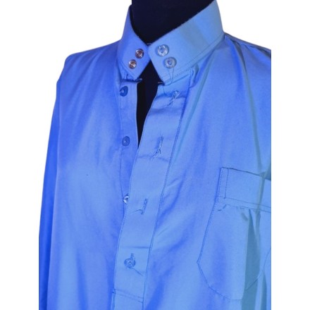 Kék műselyem férfi thobe